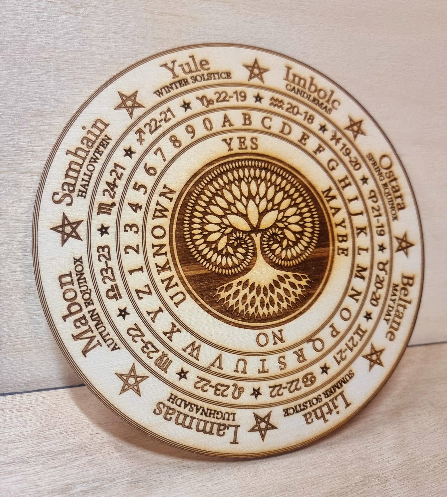 Pendulum Board, Fibonacci Spiral Tree of Life Design