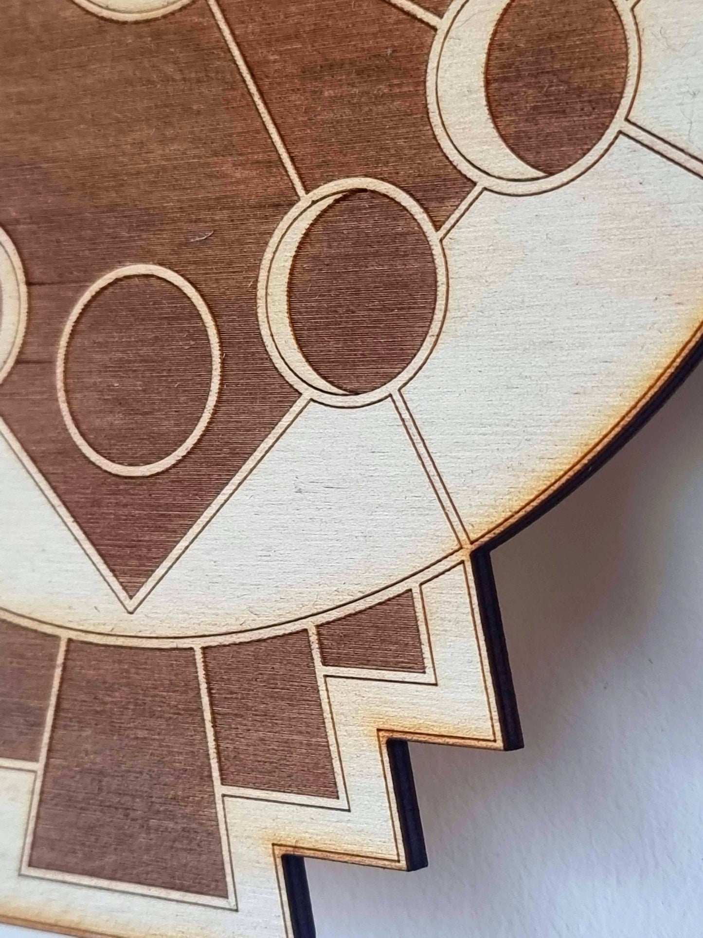 Moon Phase Clock Art Deco Style