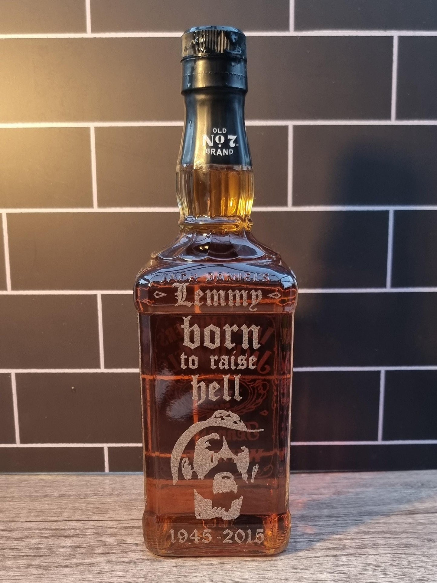 Jack Daniel’s Motorhead Lemmy Tribute Bottle Light.