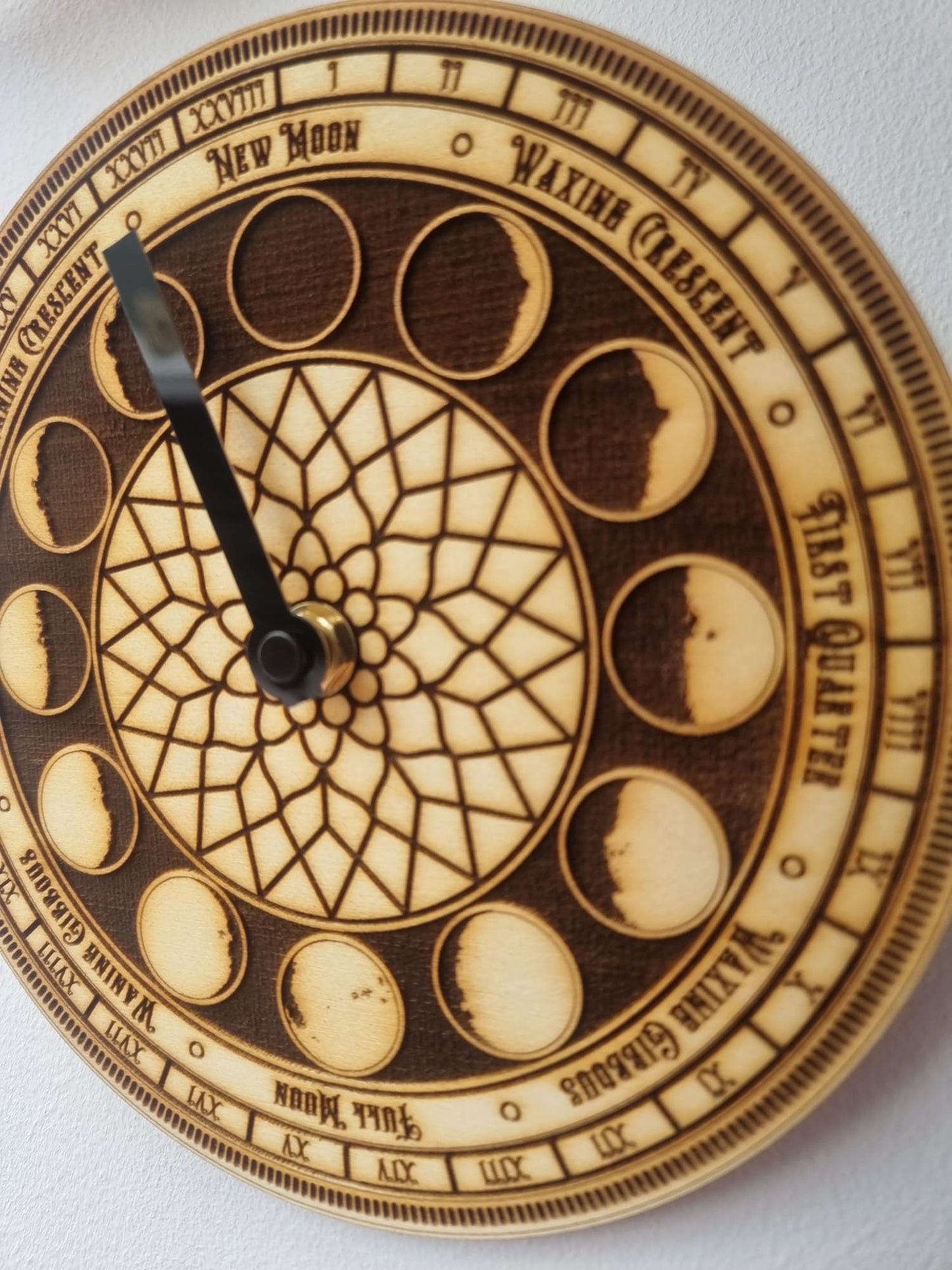 Moon Phase Clock Neo-Gothic Style