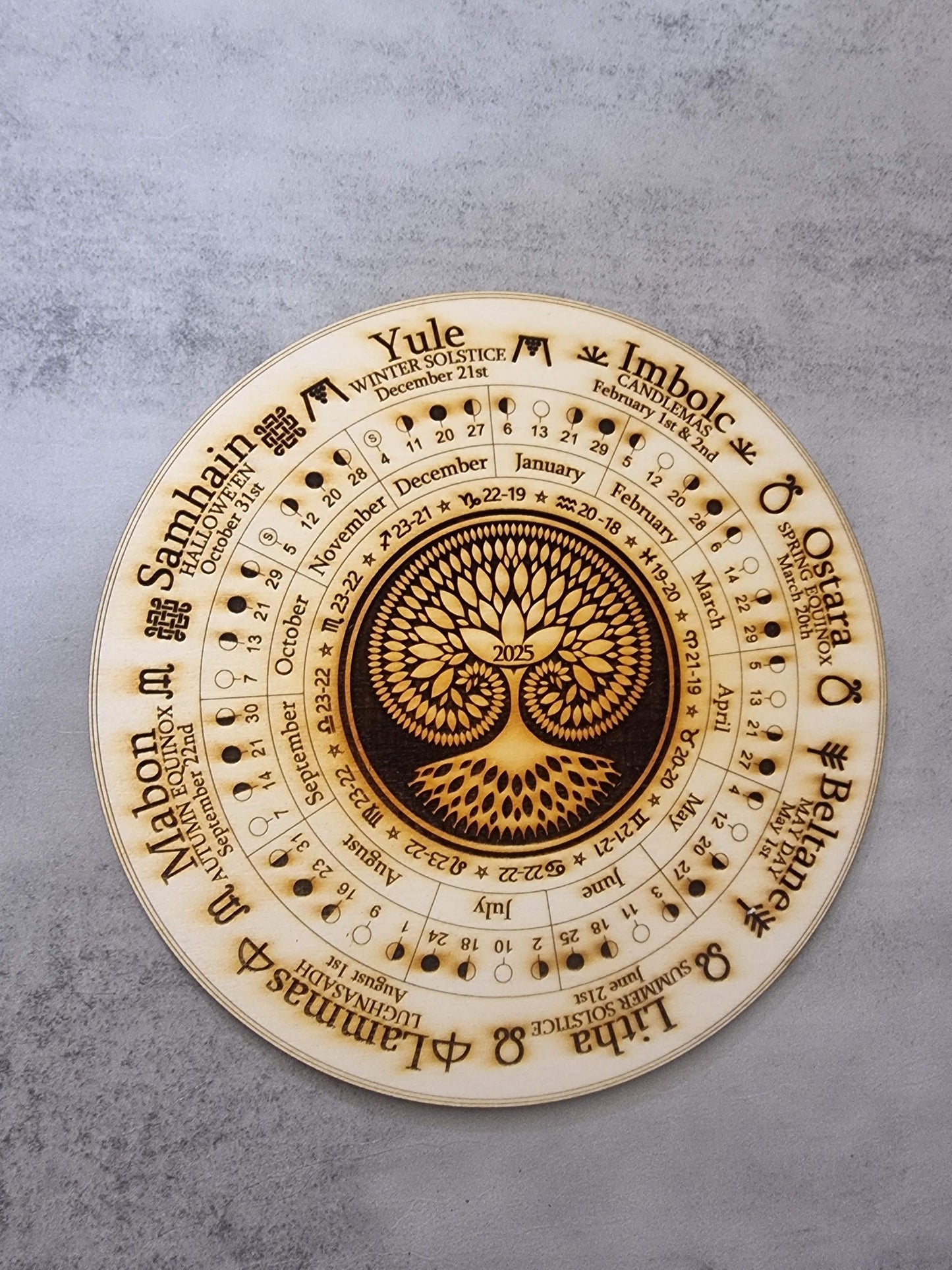 2026 Wheel of the year Tree of Life Design