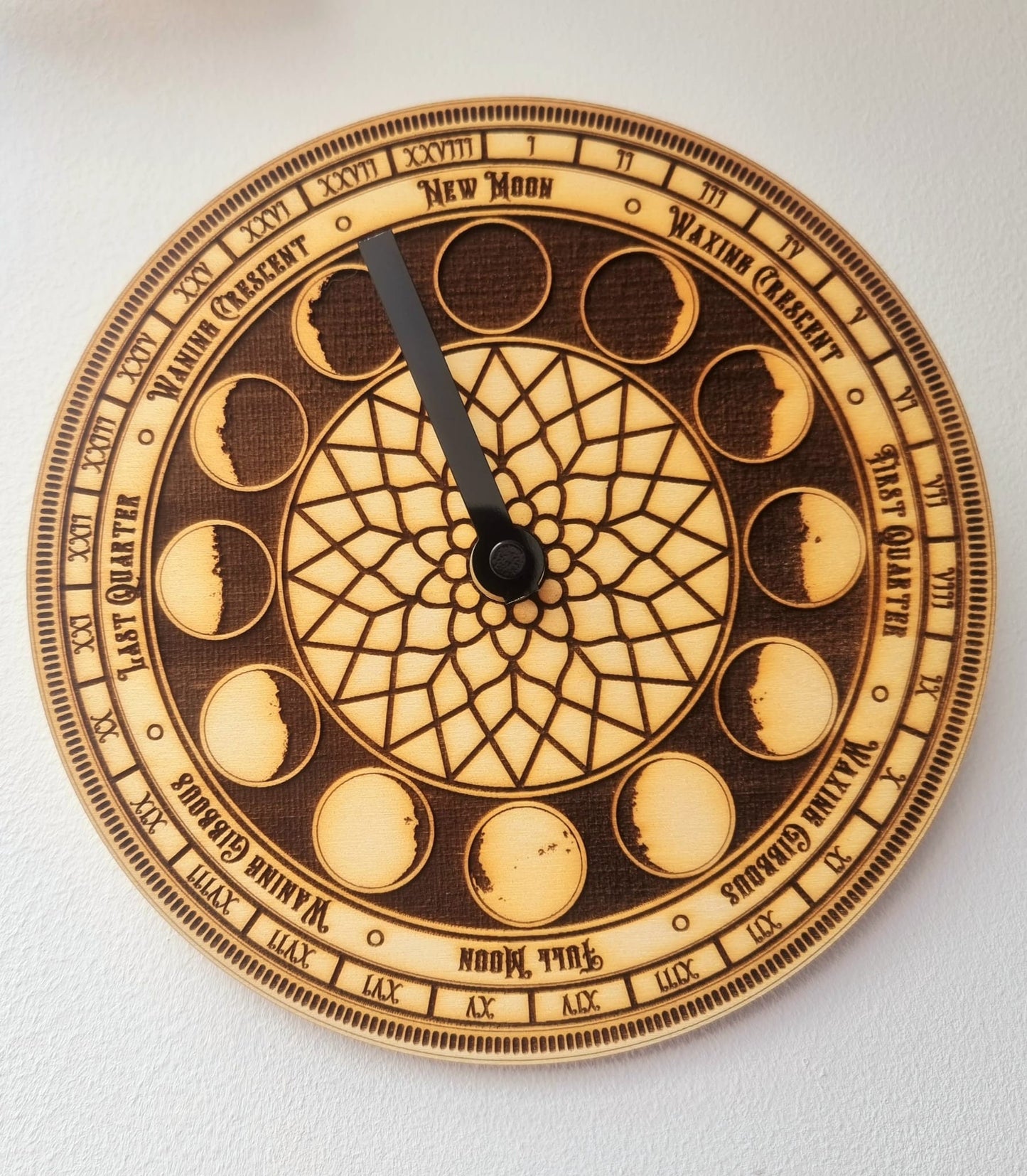 Moon Phase Clock Neo-Gothic Style