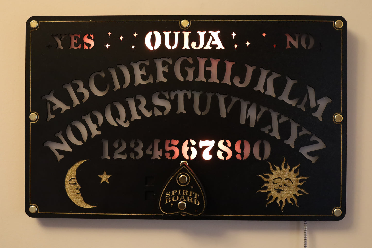 Ouija Board LED Clock