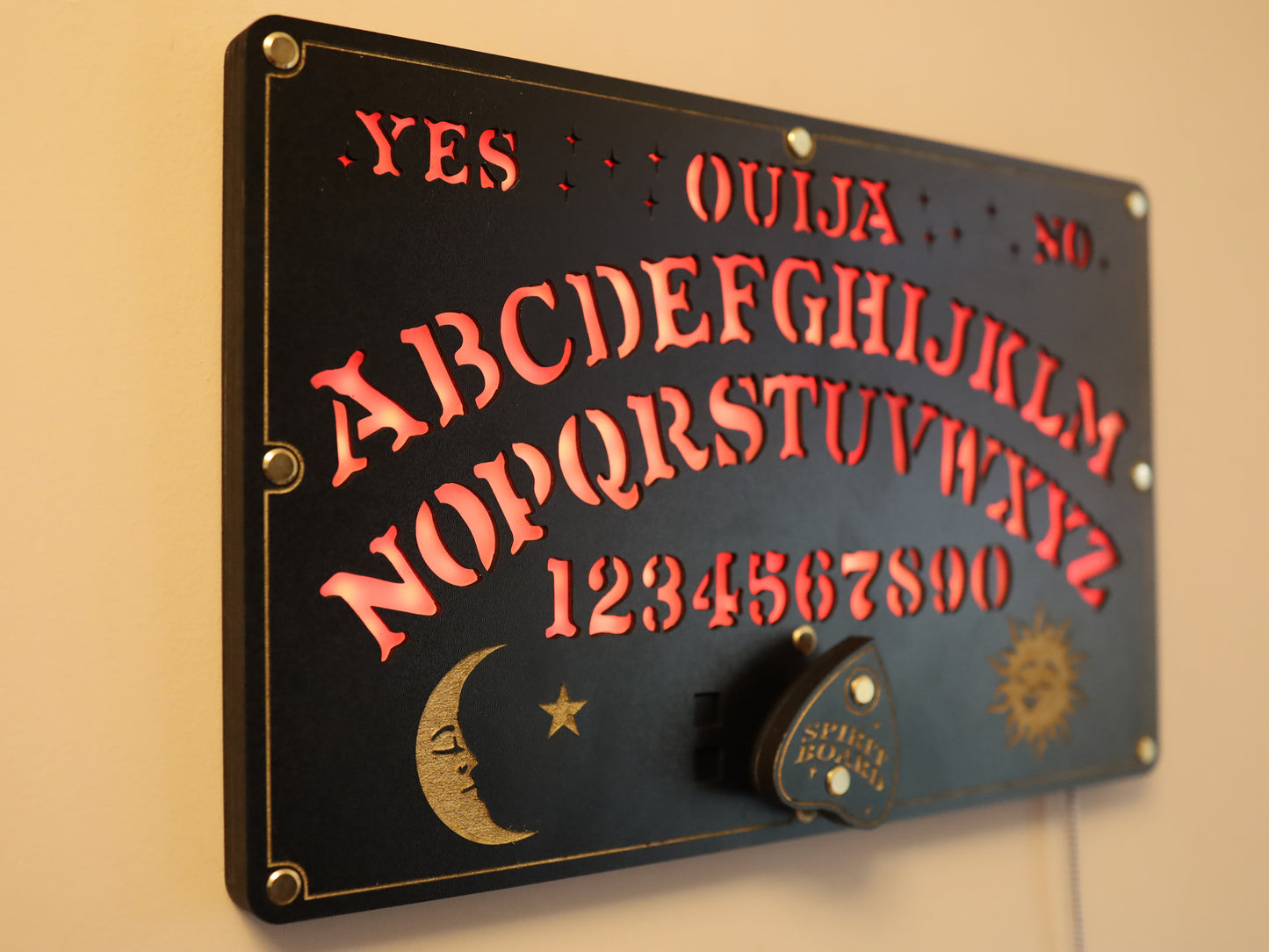 Ouija Board LED Clock