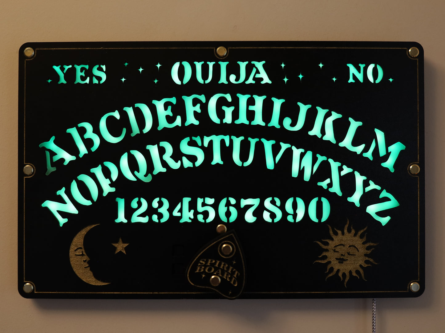 Ouija Board LED Clock