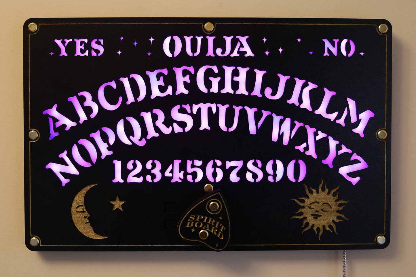 Ouija Board LED Clock