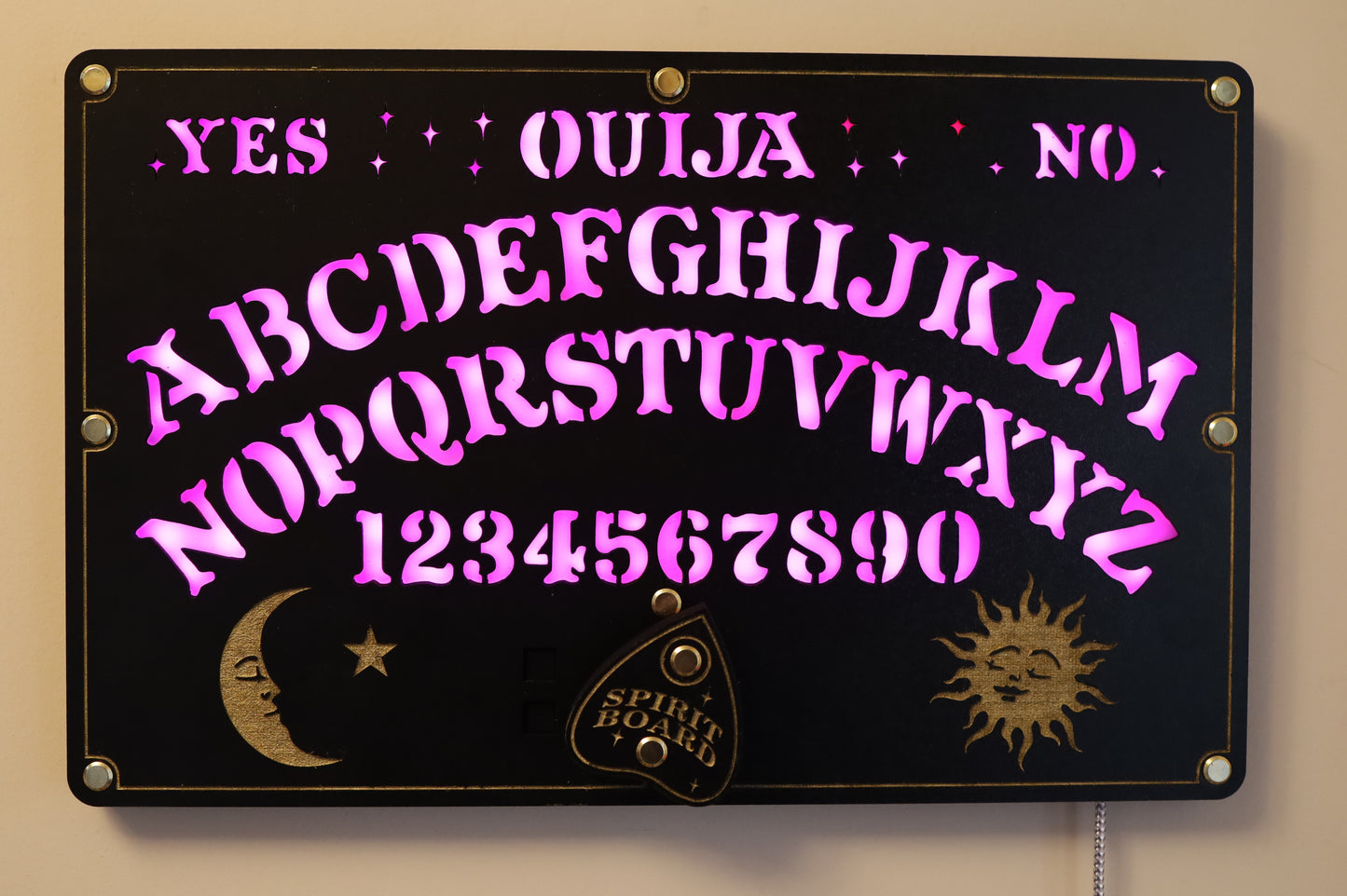 Ouija Board LED Clock