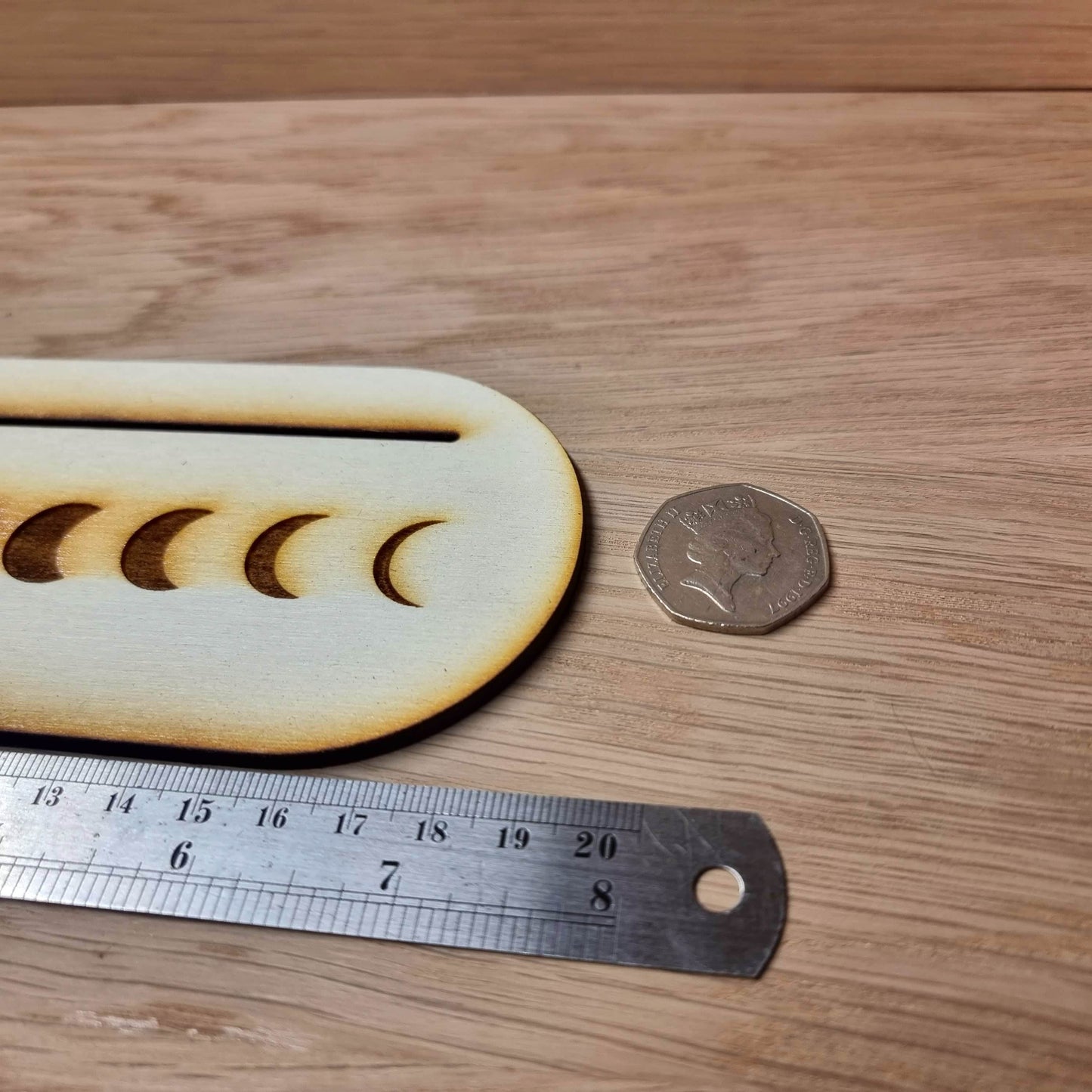 Card Stand (Oracle, Tarot, Angel) Minimalist Moon Phase