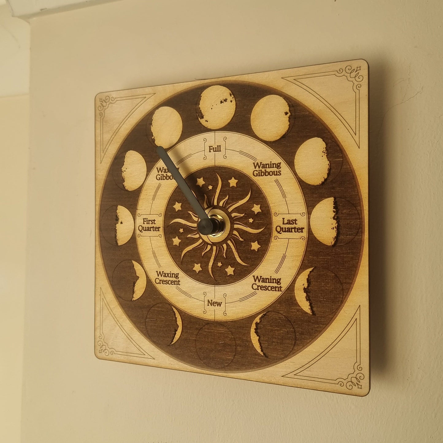 Moon Phase Clock Heritage Style