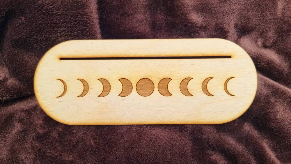 Card Stand (Oracle, Tarot, Angel) Minimalist Moon Phase