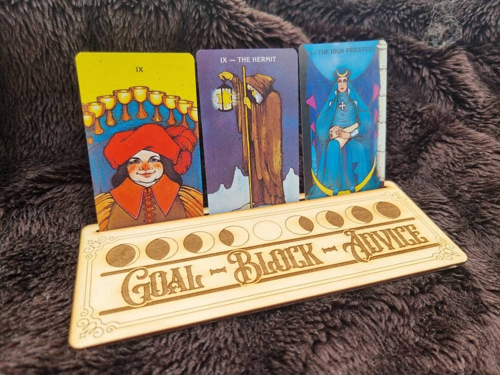 Card Stand (Oracle, Tarot, Angel) "Goal-Block-Advice"