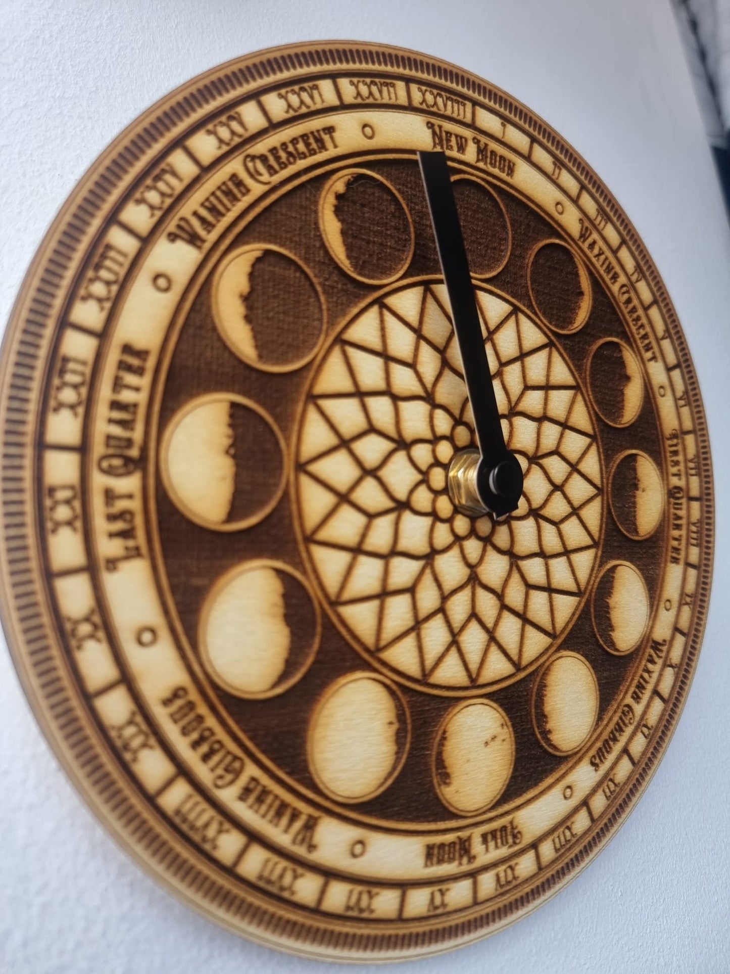 Moon Phase Clock Neo-Gothic Style