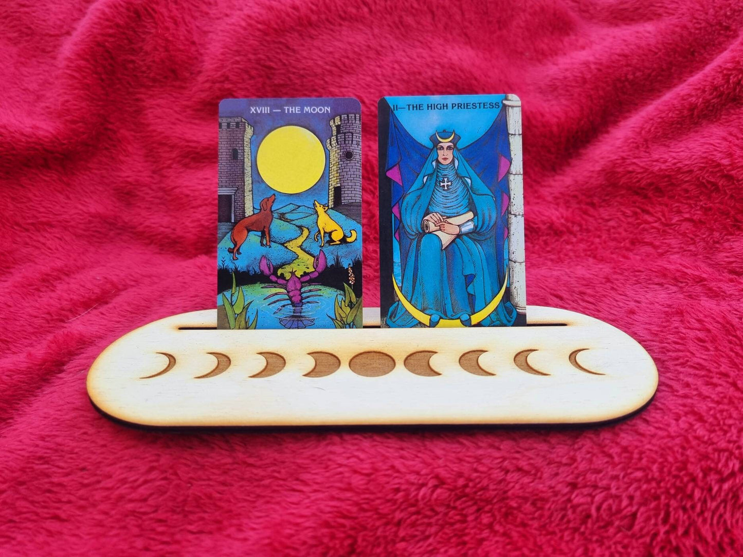 Card Stand (Oracle, Tarot, Angel) Minimalist Moon Phase