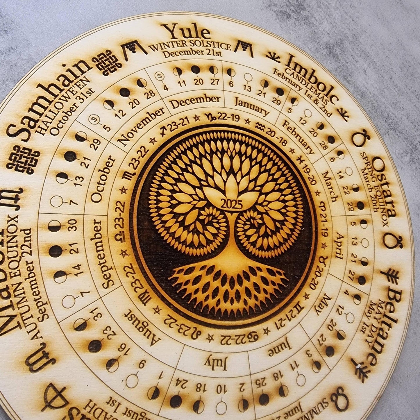 2026 Wheel of the year Tree of Life Design