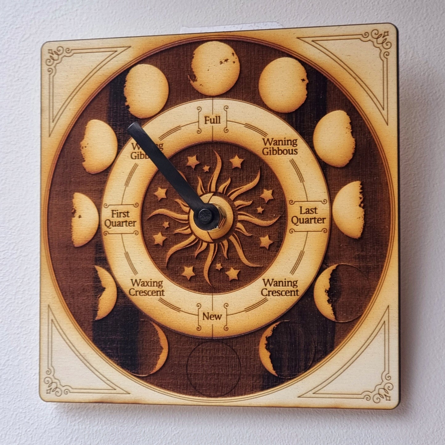 Moon Phase Clock Heritage Style