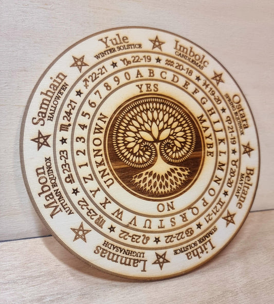 Pendulum Board, Fibonacci Spiral Tree of Life Design