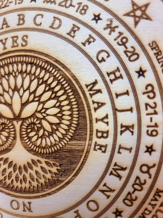 Pendulum Board, Fibonacci Spiral Tree of Life Design