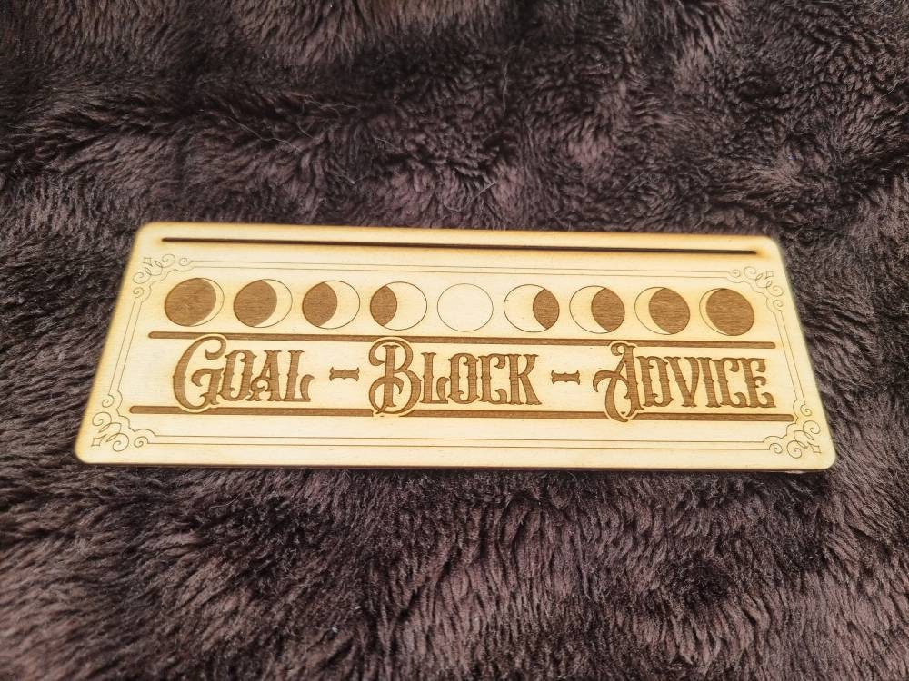 Card Stand (Oracle, Tarot, Angel) "Goal-Block-Advice"