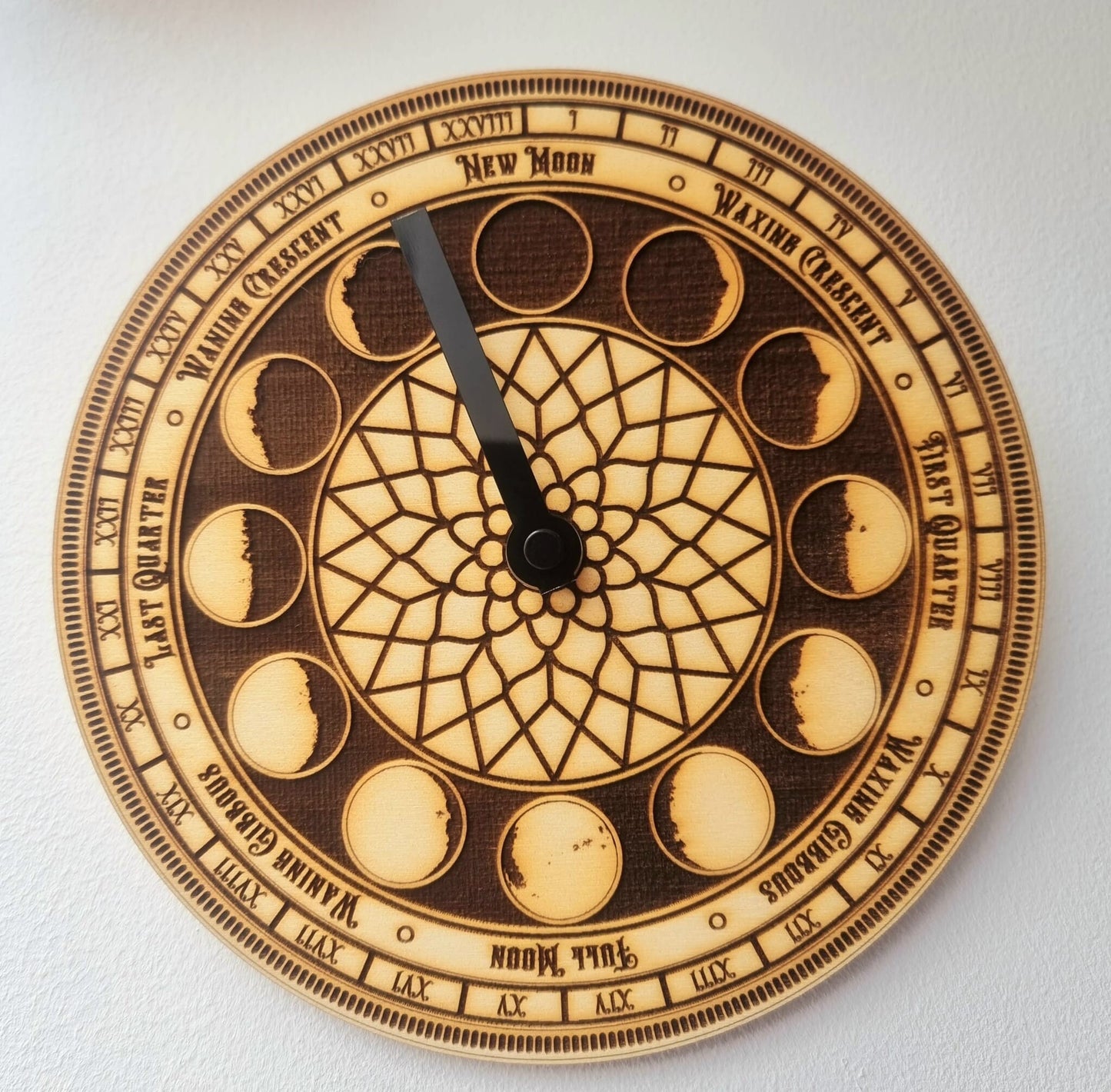 Moon Phase Clock Neo-Gothic Style