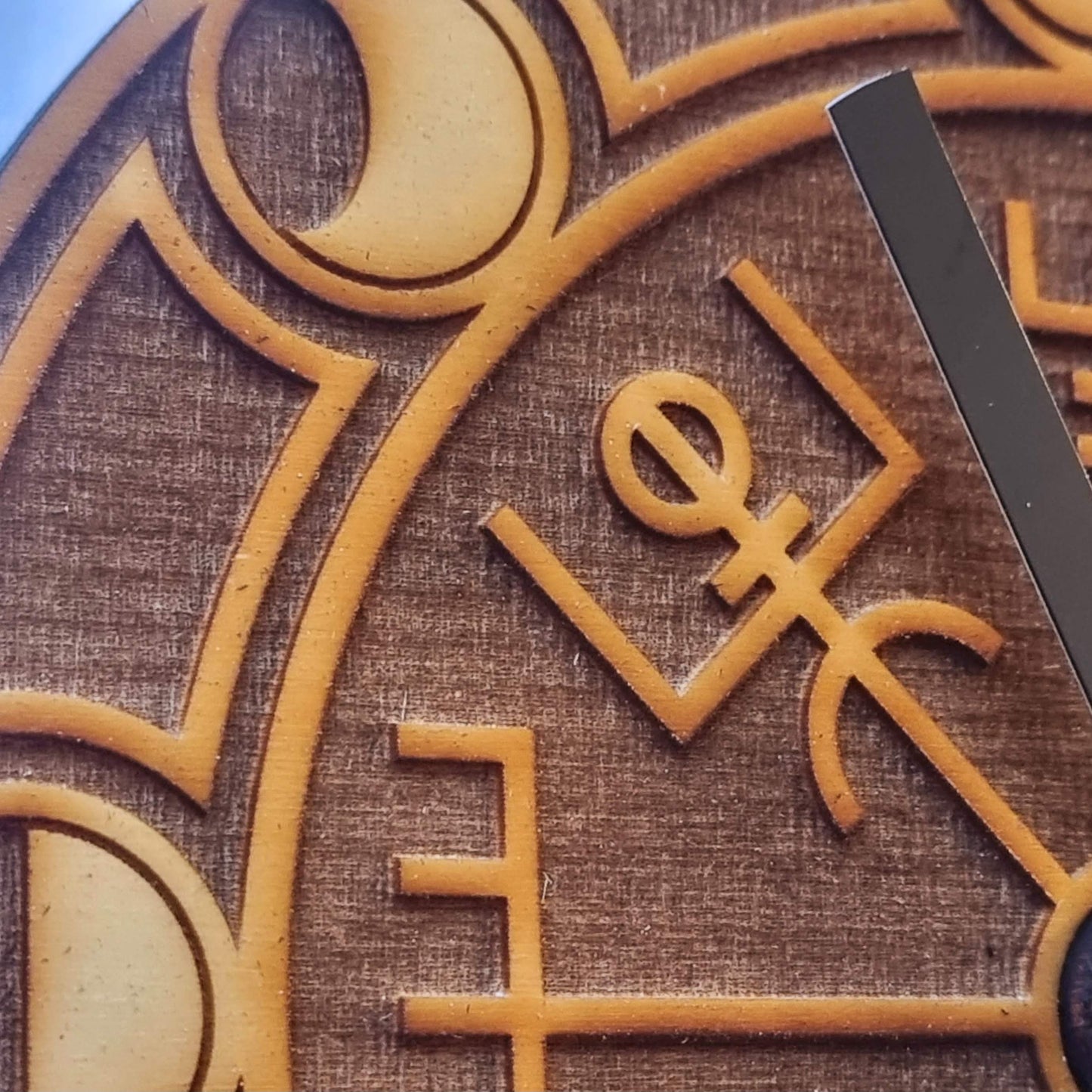 Moon Phase Clock Vegvisir, Viking Compass Design