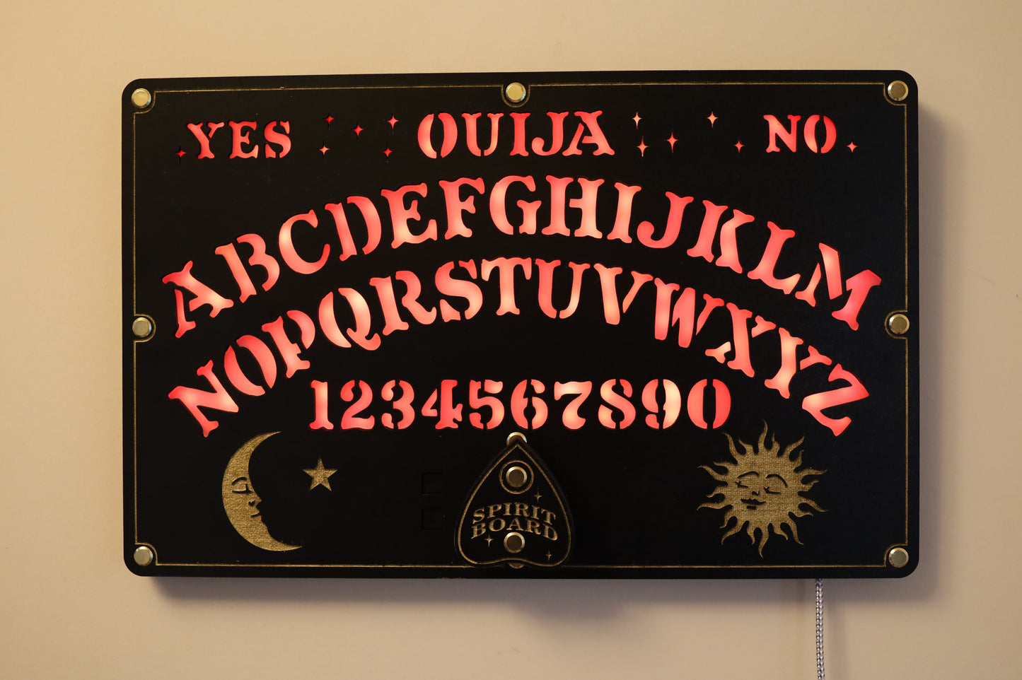Ouija Board LED Clock