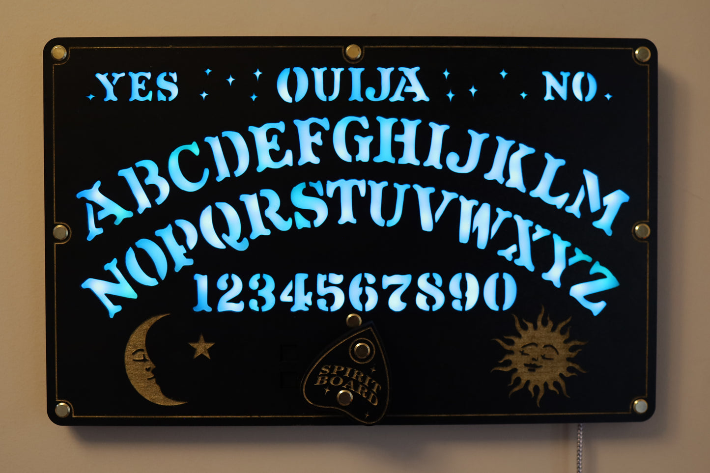 Ouija Board LED Clock
