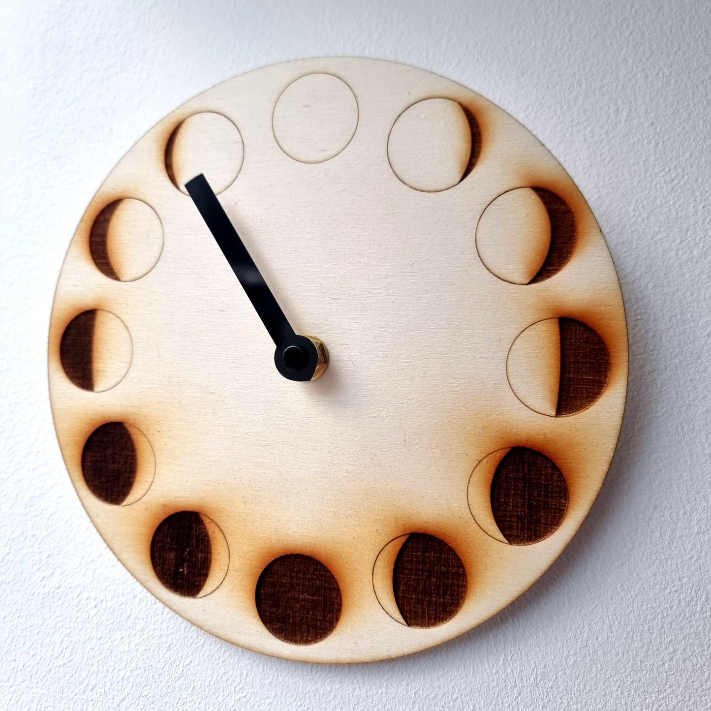 Moon Phase Clock Minimalist Style