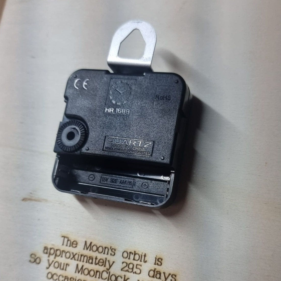 Moon Phase Clock Minimalist Style