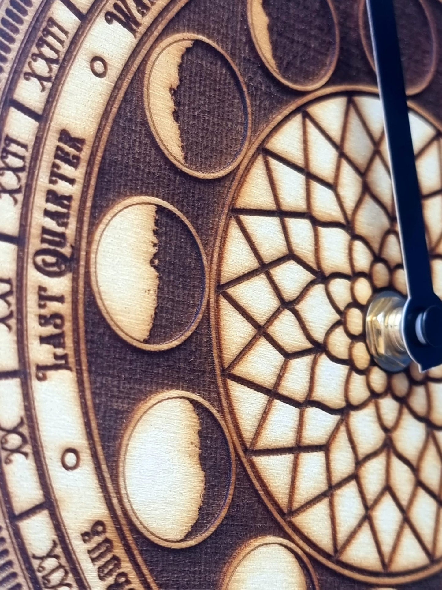 Moon Phase Clock Neo-Gothic Style