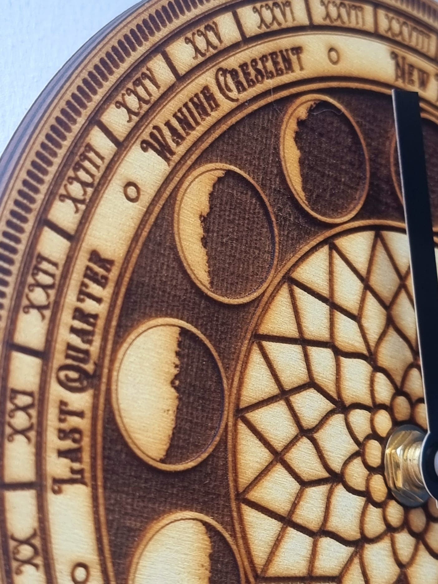 Moon Phase Clock Neo-Gothic Style